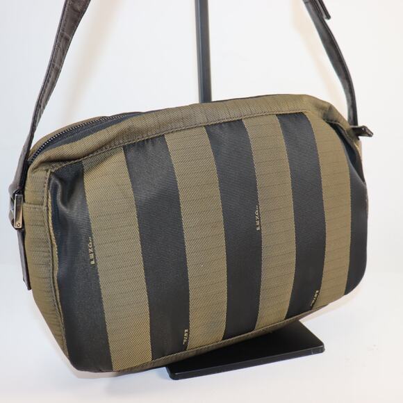 Vintage Fendi Pequin Stripe Crossbody Bag - Picture 2 of 11